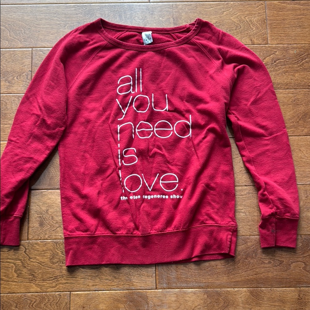 Red Ellen Degeneres Women's Sweater, size medium